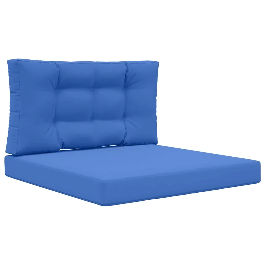 Coussin de canapé d'extérieur 2 pcs Bleu royal Polyester - 2