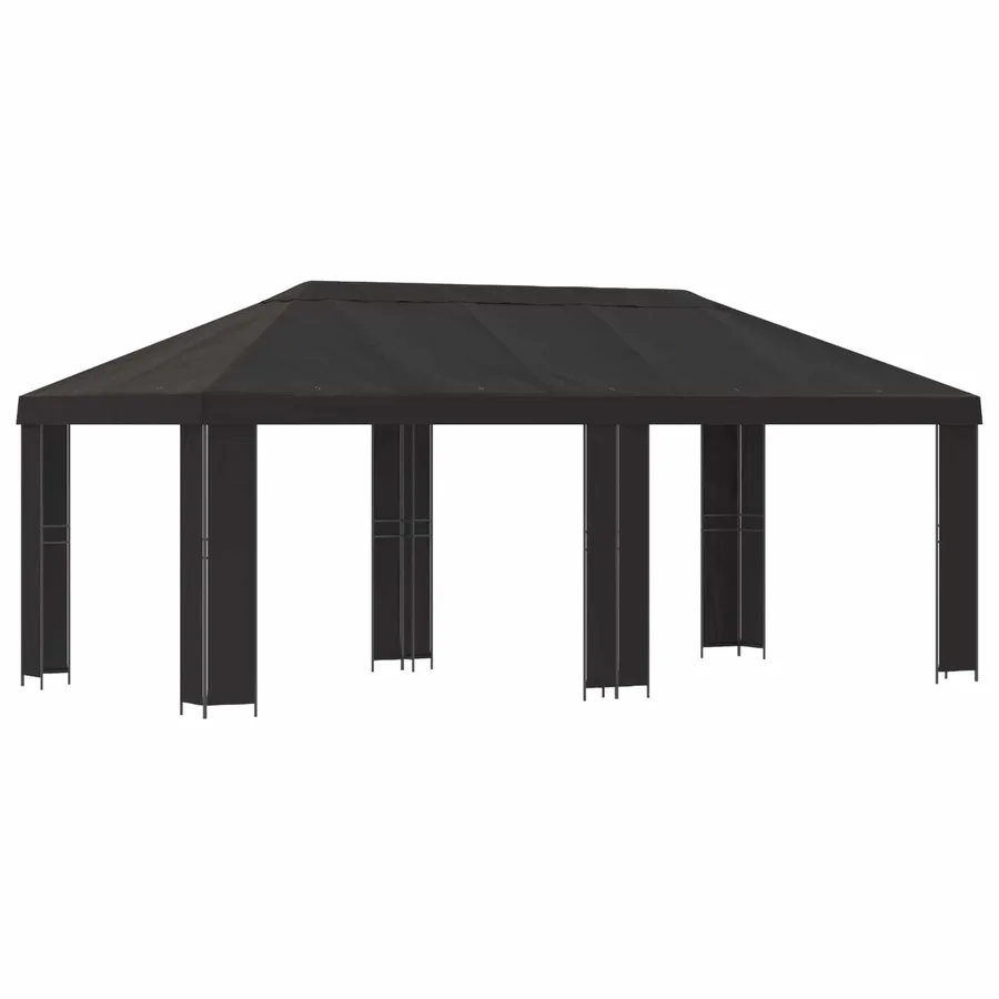 Abri de jardin 6 x 3 m Anthracite Polyester et Acier 190 - 2