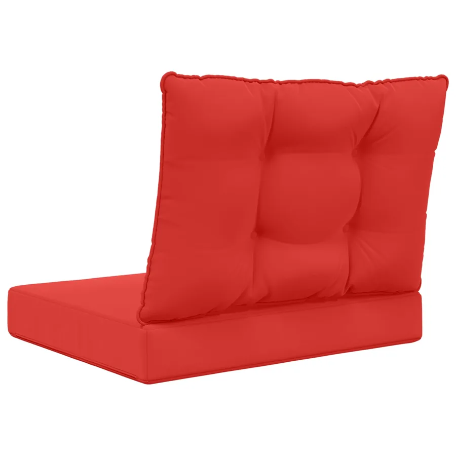 Coussin de canapé d'extérieur Polyester Rouge 60 x 50,5 x 8 cm - 7