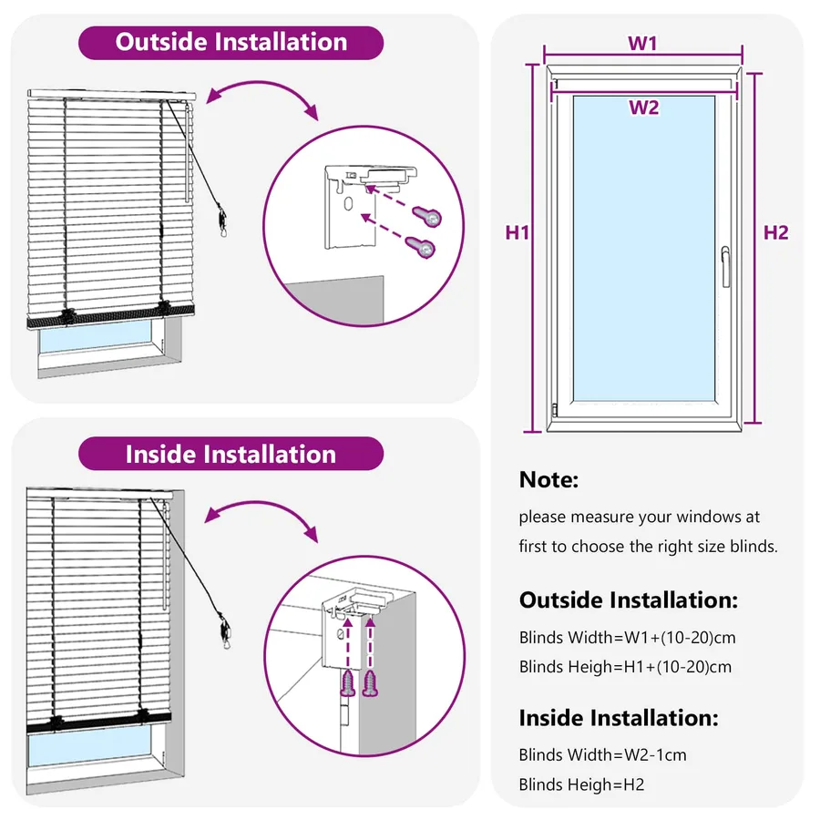 Store Vénitien Marron foncé 130 x 130 cm 35 mm - 10