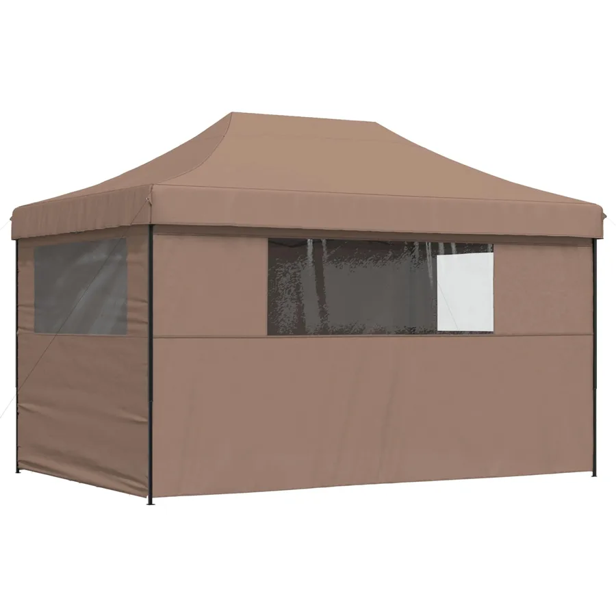 Tente de fête Marron 292 x 440 x 315 cm Tissu Oxford - 7
