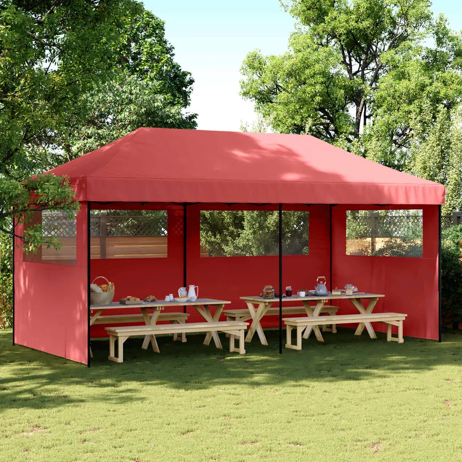 Tente de fête Bordeaux 292 x 580 x 315 cm Tissu Oxford