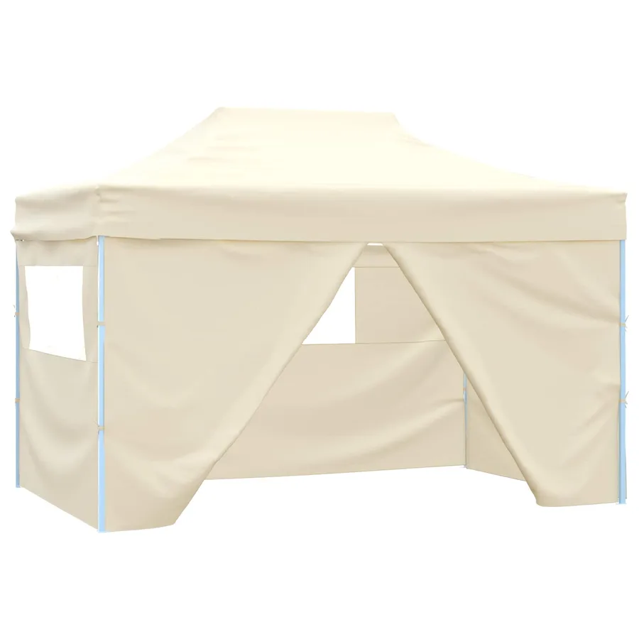 Tente de fête Crème 291 x 431 x 315 cm Tissu Oxford - 2