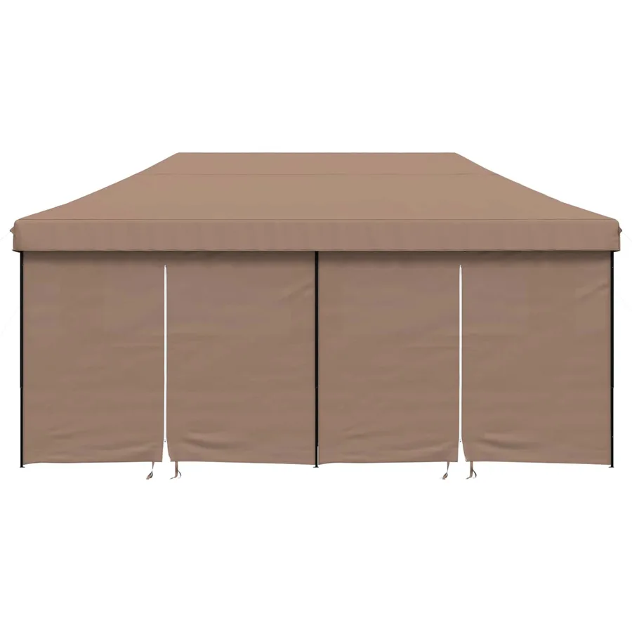 Tente de fête Marron 292 x 580 x 315 cm Tissu Oxford - 4