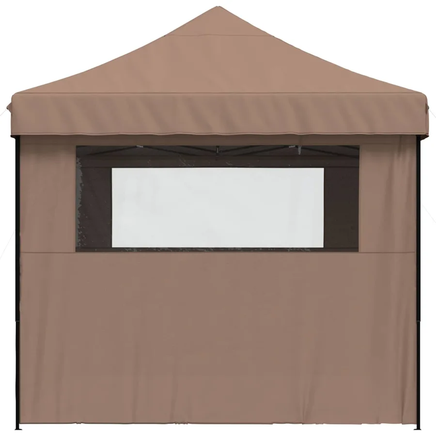 Tente de fête Marron 279 x 410 x 315 cm Tissu Oxford - 6
