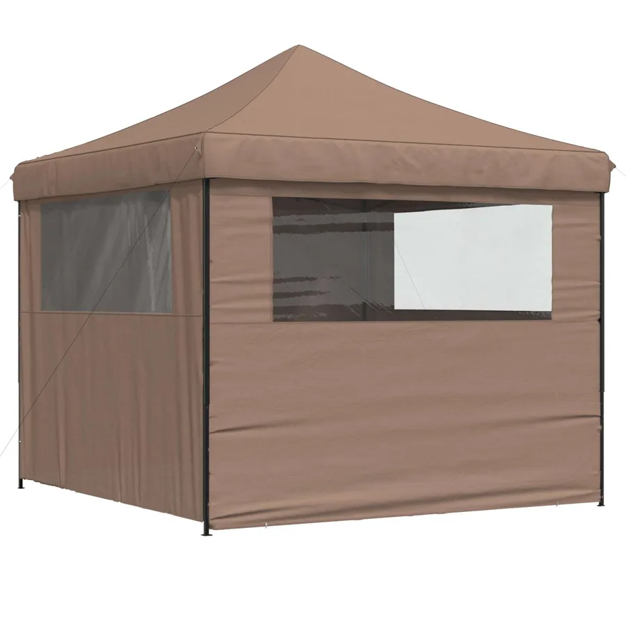 Tente de fête Marron 292 x 292 x 315 cm Tissu Oxford - 7