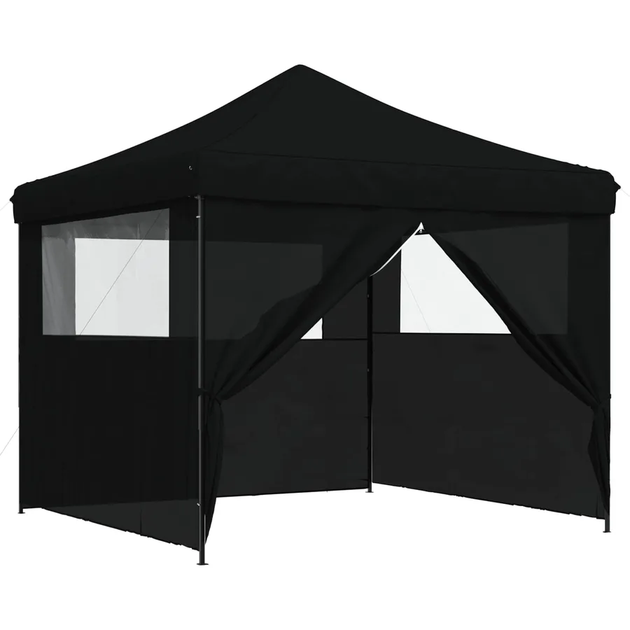 Tente de fête Noir 292 x 292 x 315 cm Tissu Oxford - 2