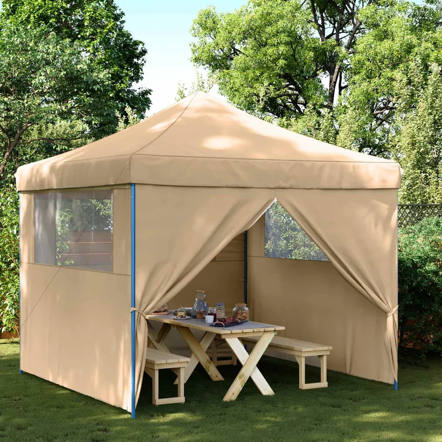 Tente de fête Beige 292 x 292 x 315 cm Tissu Oxford