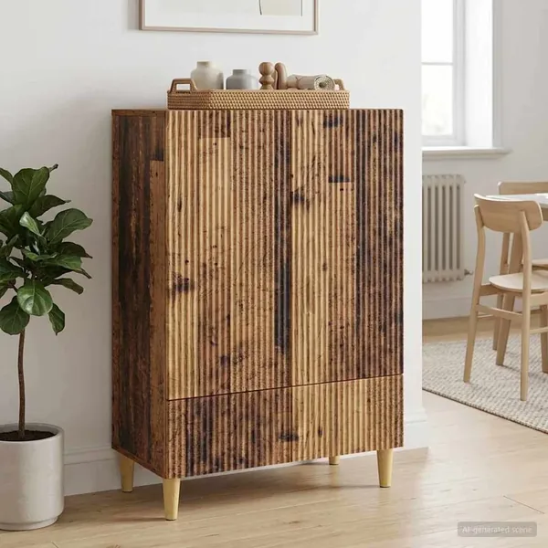 Buffet Bois ancien 66 x 34,5 x 95 cm Bois d'ingénierie