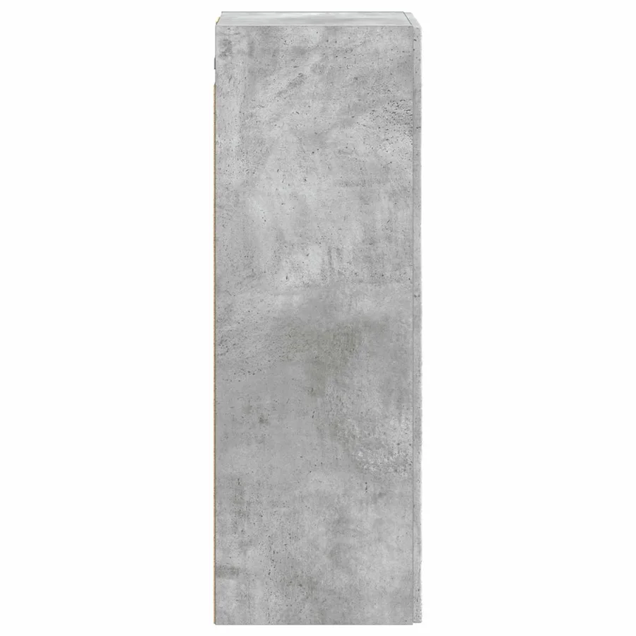 Cabinet de Salle de Bain Mural Gris béton 33 x 34,5 x 100 cm - 4