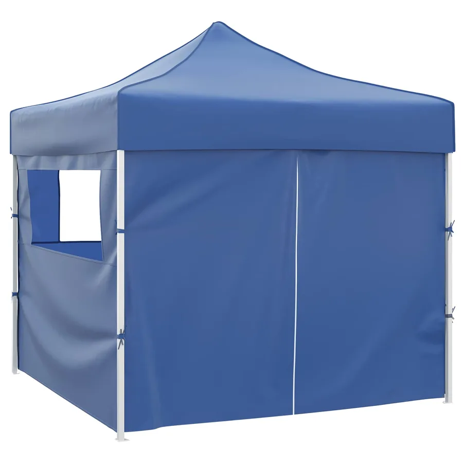 Tente de fête Bleu 291 x 291 x 315 cm Tissu Oxford - 2