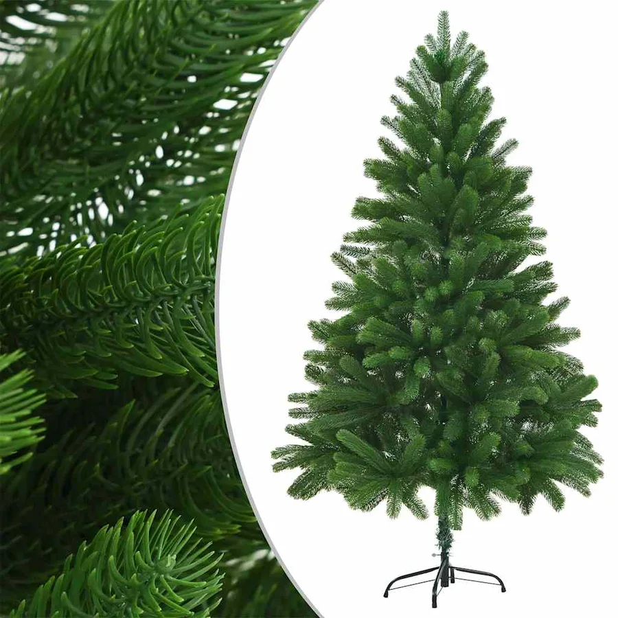 Arbre de Noël artificiel pré-éclairé et boules 180 cm vert - 2
