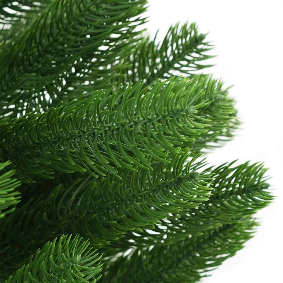 Arbre de Noël artificiel pré-éclairé et boules 180 cm vert - 4