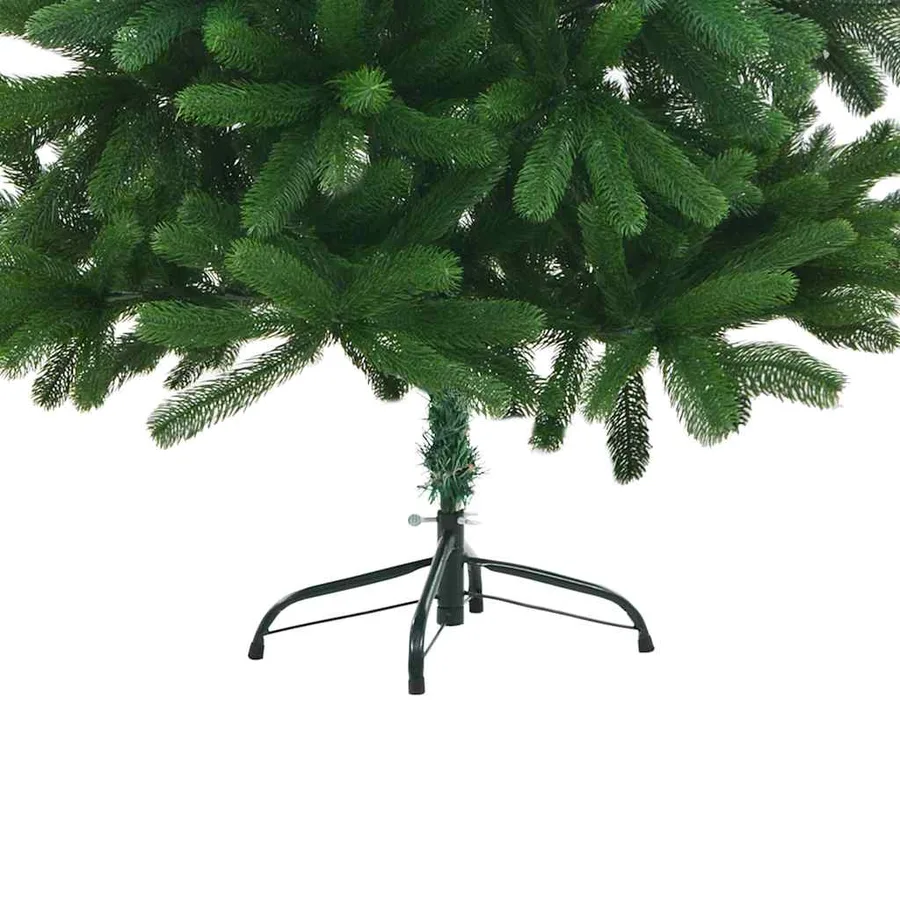 Arbre de Noël artificiel pré-éclairé et boules 180 cm vert - 5