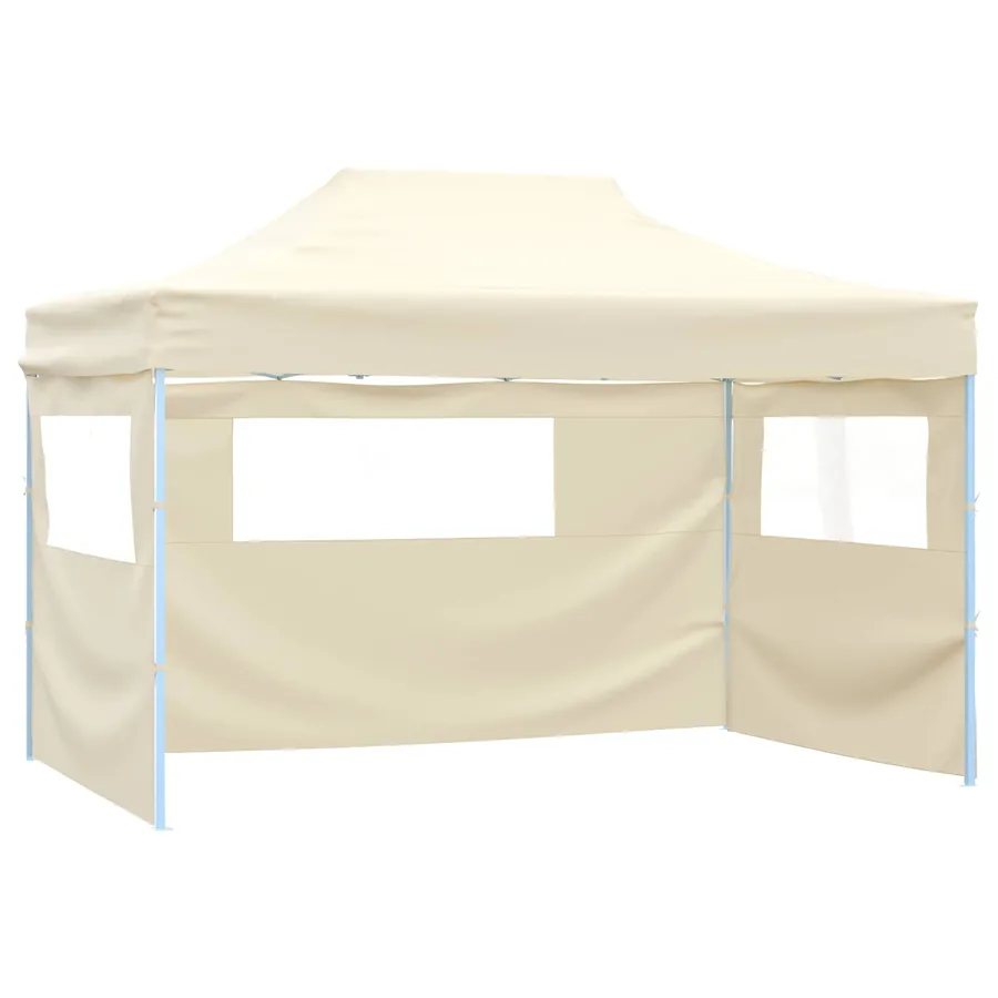 Tente de fête Crème 280 x 410 x 315 cm Tissu Oxford