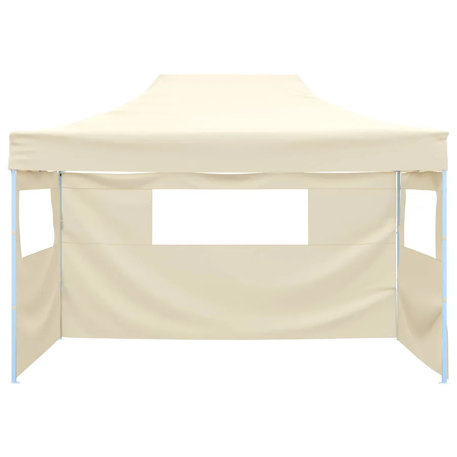 Tente de fête Crème 280 x 410 x 315 cm Tissu Oxford - 2