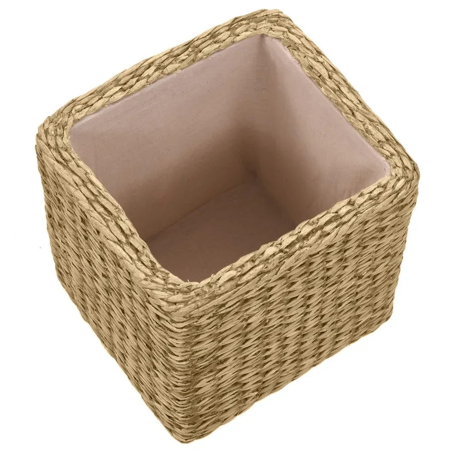 Banc avec 2 poufs Jacinthe d'eau Gris - 14