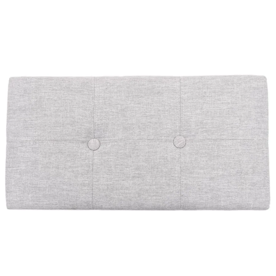 Banc avec 2 poufs Jacinthe d'eau Gris - 9