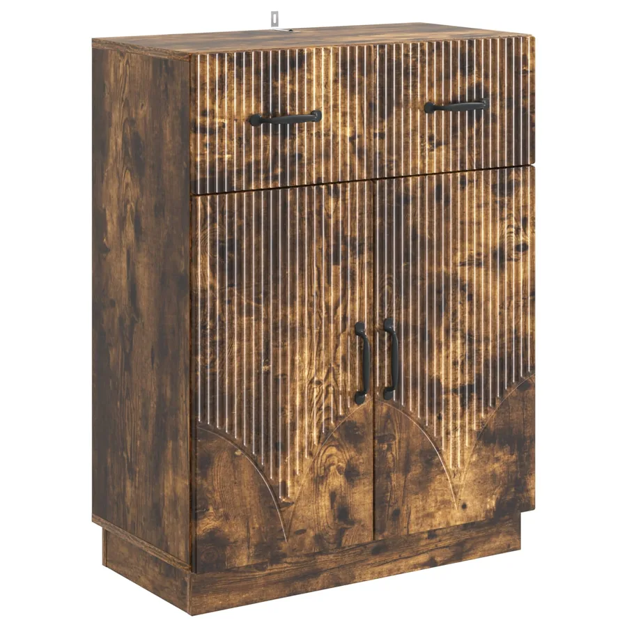 Buffet Chêne fumé 66 x 34,5 x 87 cm Bois d'ingénierie - 2
