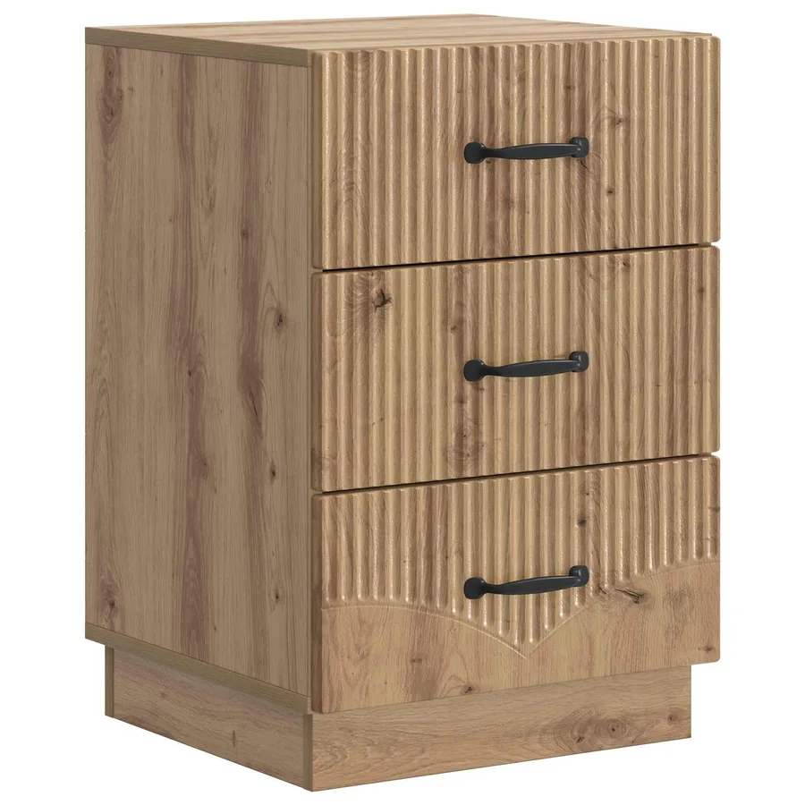 Cabinet de chevet Chêne artisanal 43 x 41 x 63,5 cm - 2