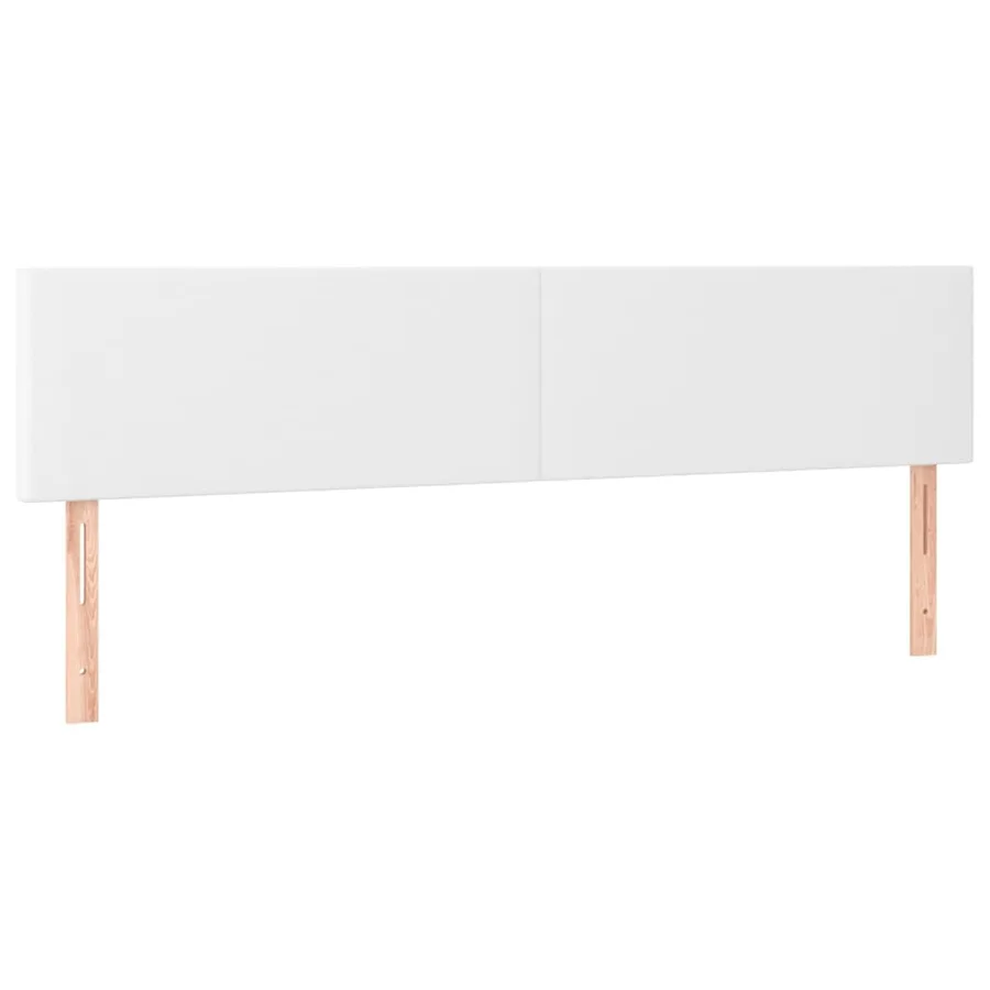 Têtes de lit Blanc 200x5x78/88 cm Similicuir - 2