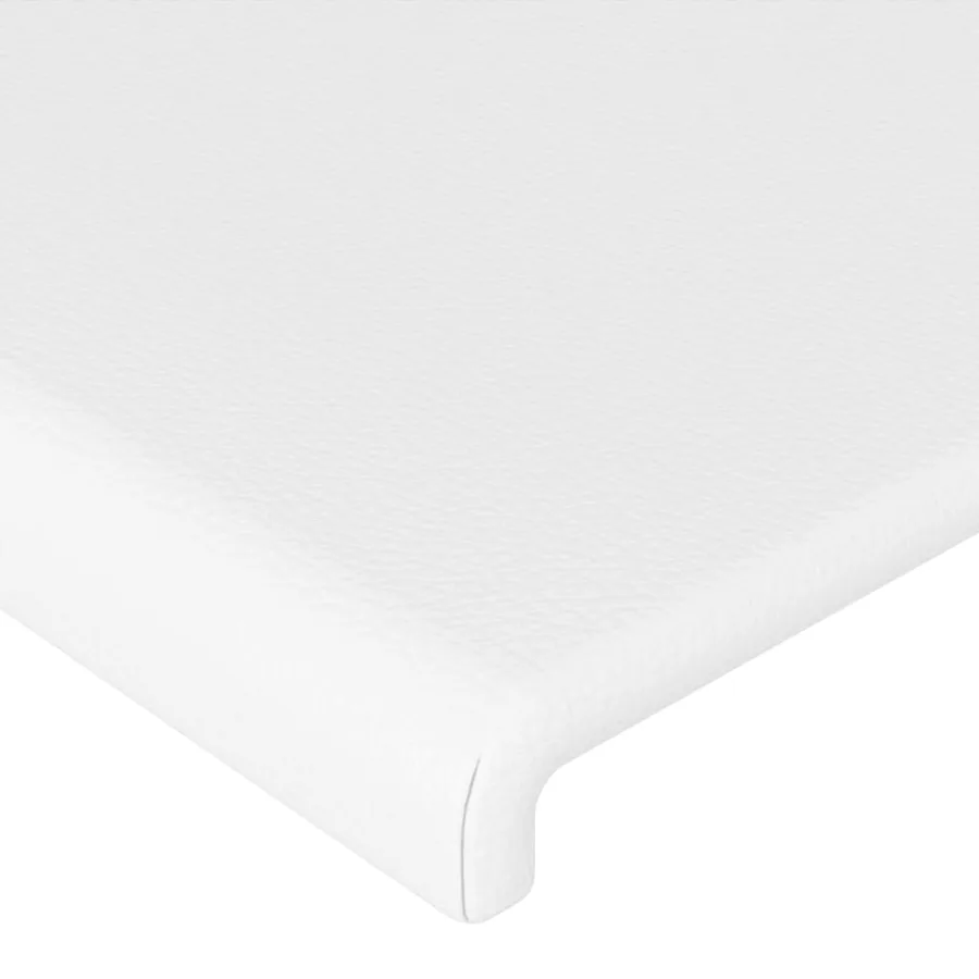 Têtes de lit Blanc 200x5x78/88 cm Similicuir - 4