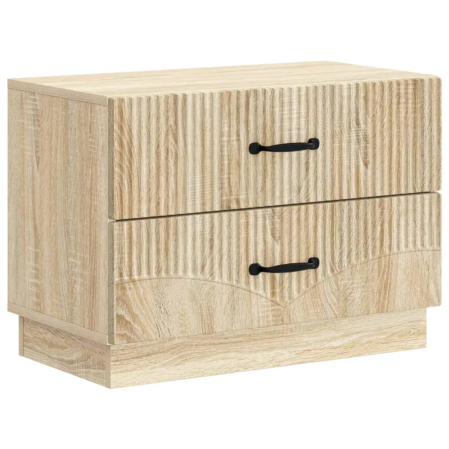 Cabinet de chevet avec tiroir Chêne Sonoma 62 x 34,5 x 44,5 cm - 2
