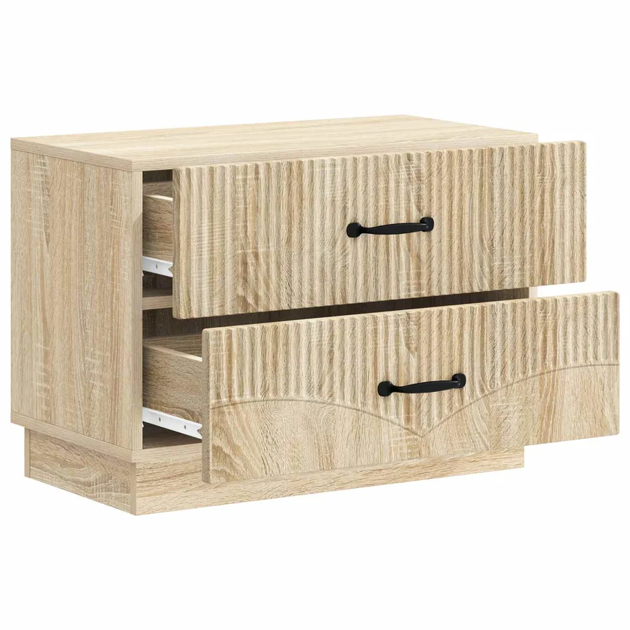 Cabinet de chevet avec tiroir Chêne Sonoma 62 x 34,5 x 44,5 cm - 4