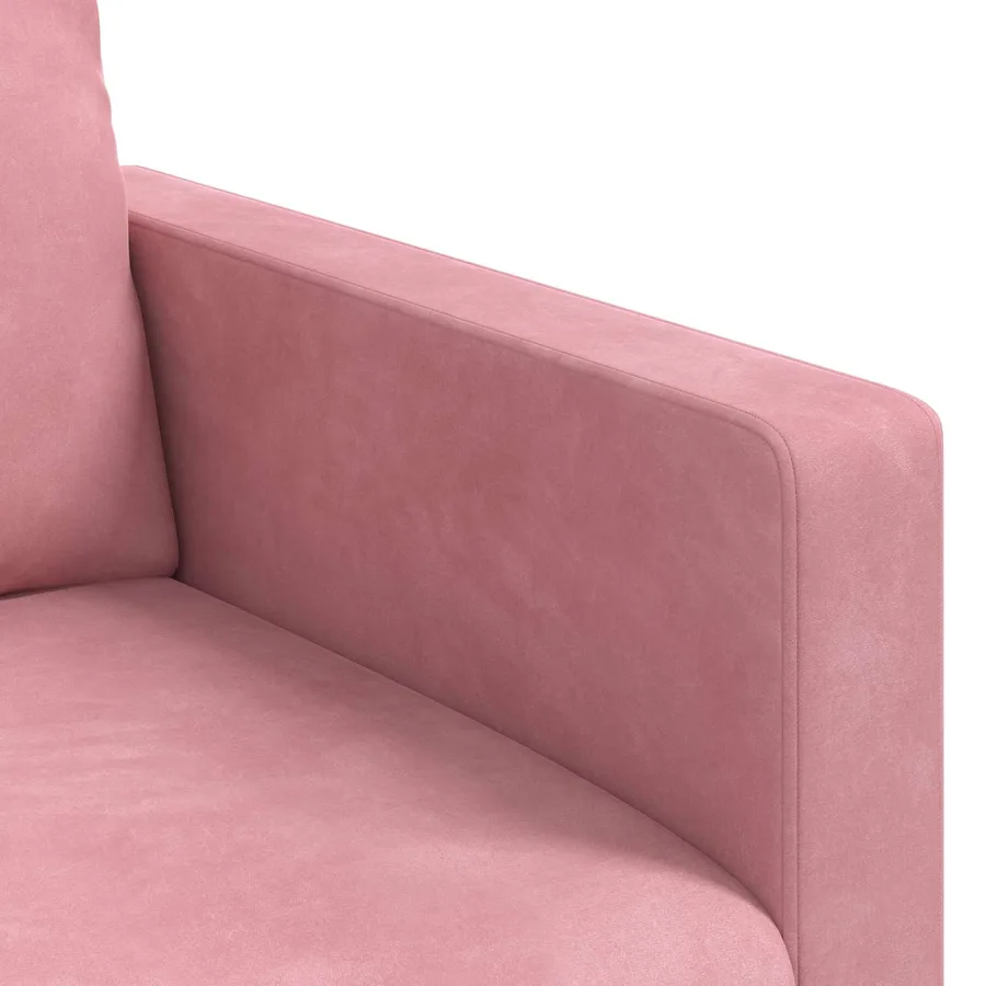 Canapé Rose 228 x 78 x 80 cm Velours - 7