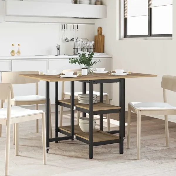 Table à dîner 122 x 80 x 76,5 cm Bois d'ingénierie