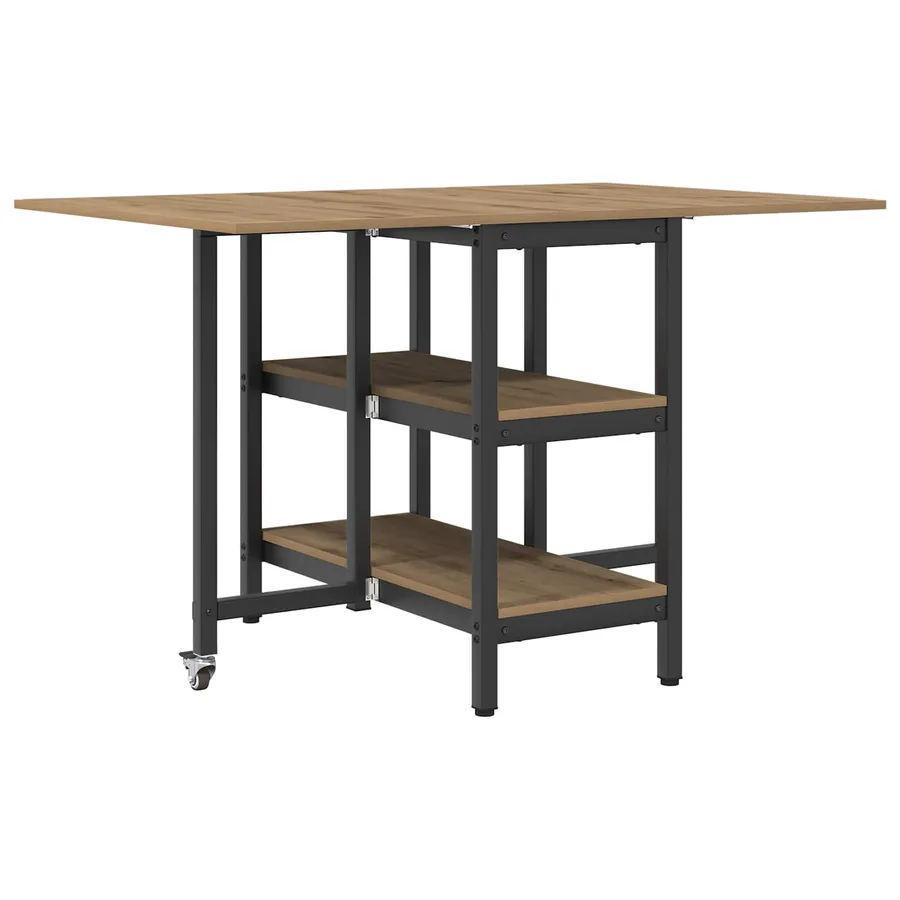 Table à dîner 122 x 80 x 76,5 cm Bois d'ingénierie - 2