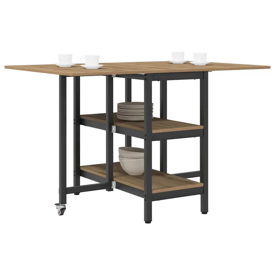 Table à dîner 122 x 80 x 76,5 cm Bois d'ingénierie - 3