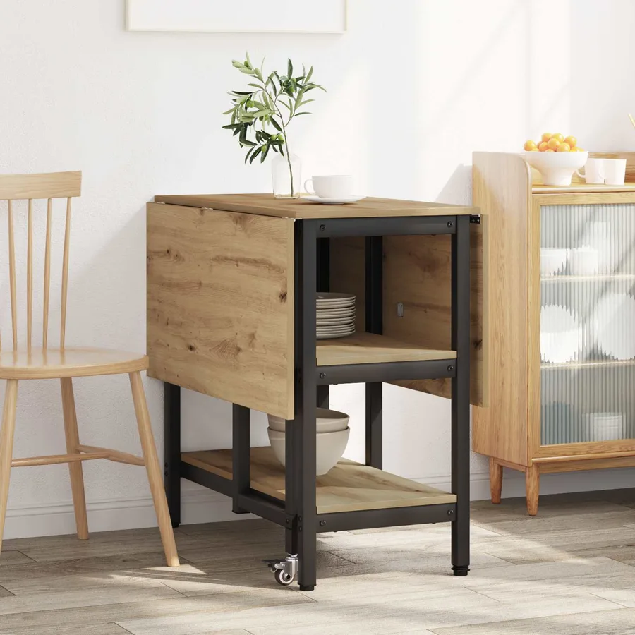 Table à dîner 122 x 80 x 76,5 cm Bois d'ingénierie - 4