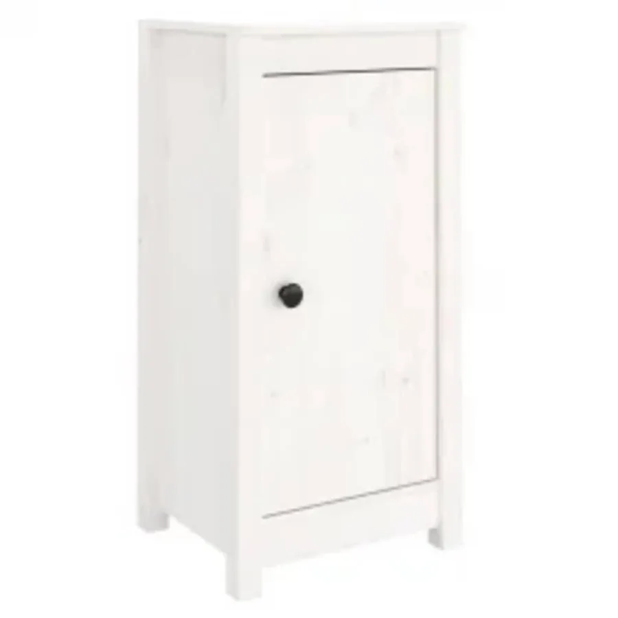 Buffets 2 pcs blanc 39x35x80 cm bois massif de pin - 2