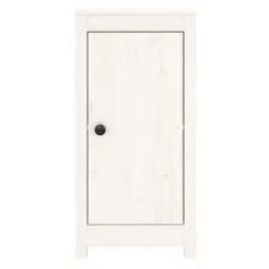 Buffets 2 pcs blanc 39x35x80 cm bois massif de pin - 4