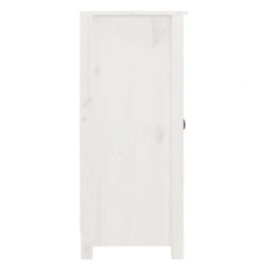 Buffets 2 pcs blanc 39x35x80 cm bois massif de pin - 6