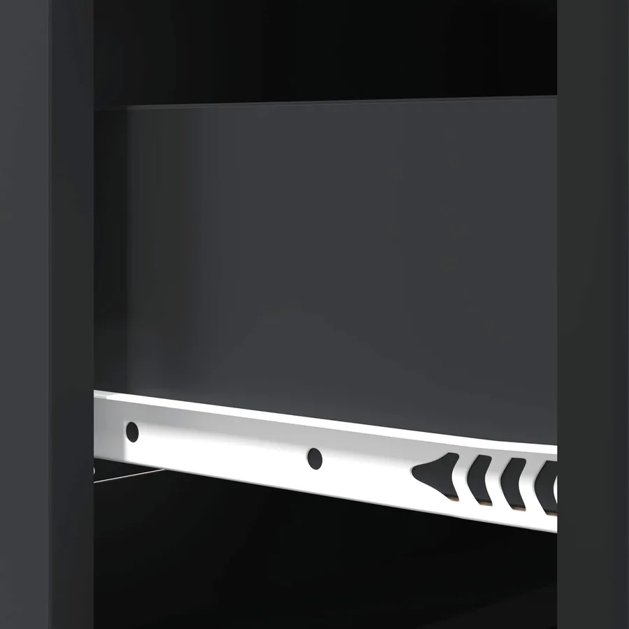 Armoire à tiroirs Noir 66 x 34,5 x 87 cm Bois d'ingénierie - 10