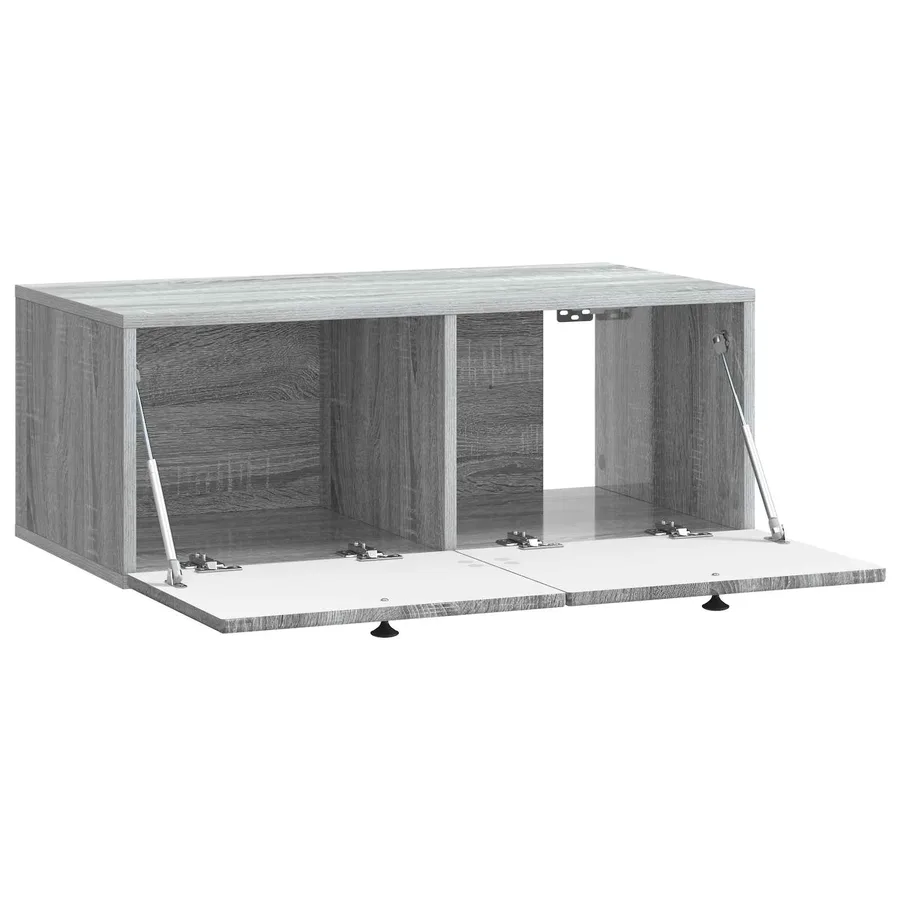 Meuble TV mural Sonoma gris 78,5 x 41 x 30 cm Bois d'ingénierie - 5