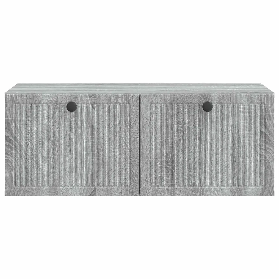 Meuble TV mural Sonoma gris 78,5 x 41 x 30 cm Bois d'ingénierie - 6