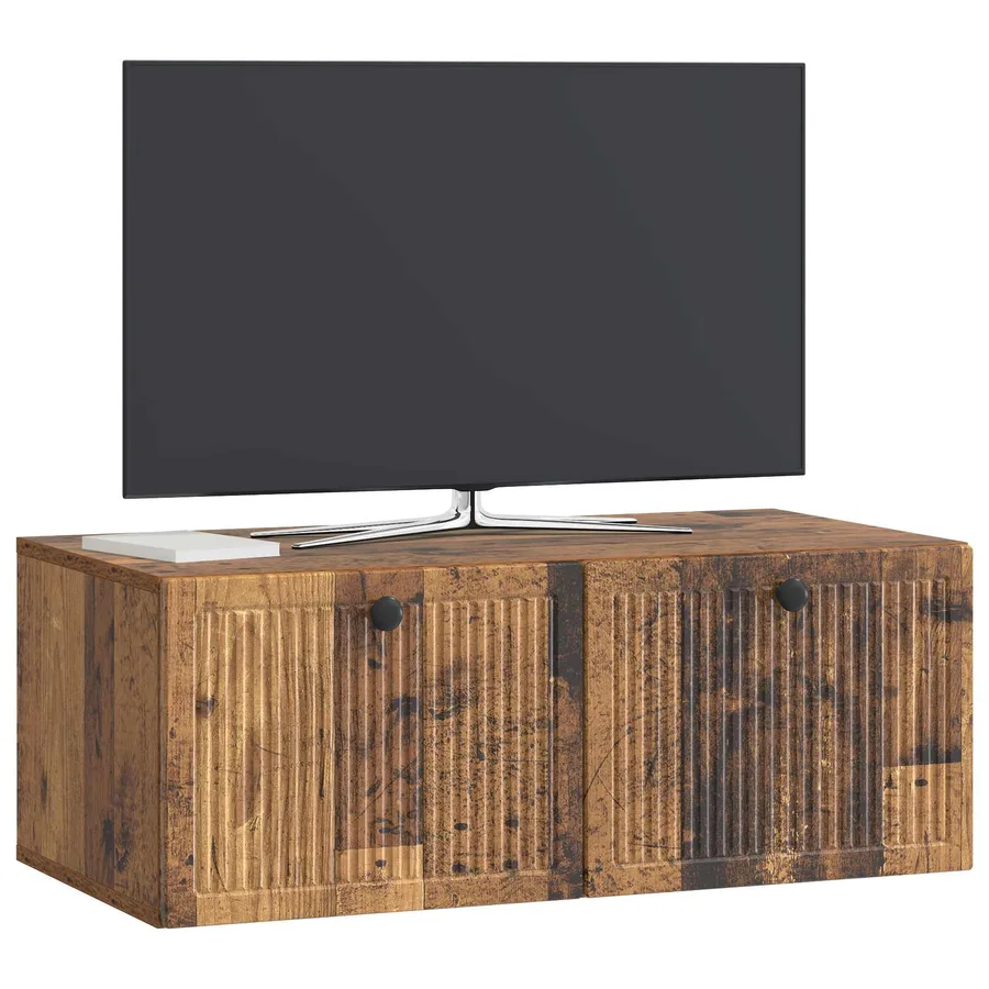Meuble TV mural Bois ancien 78,5 x 41 x 30 cm Bois d'ingénierie - 3
