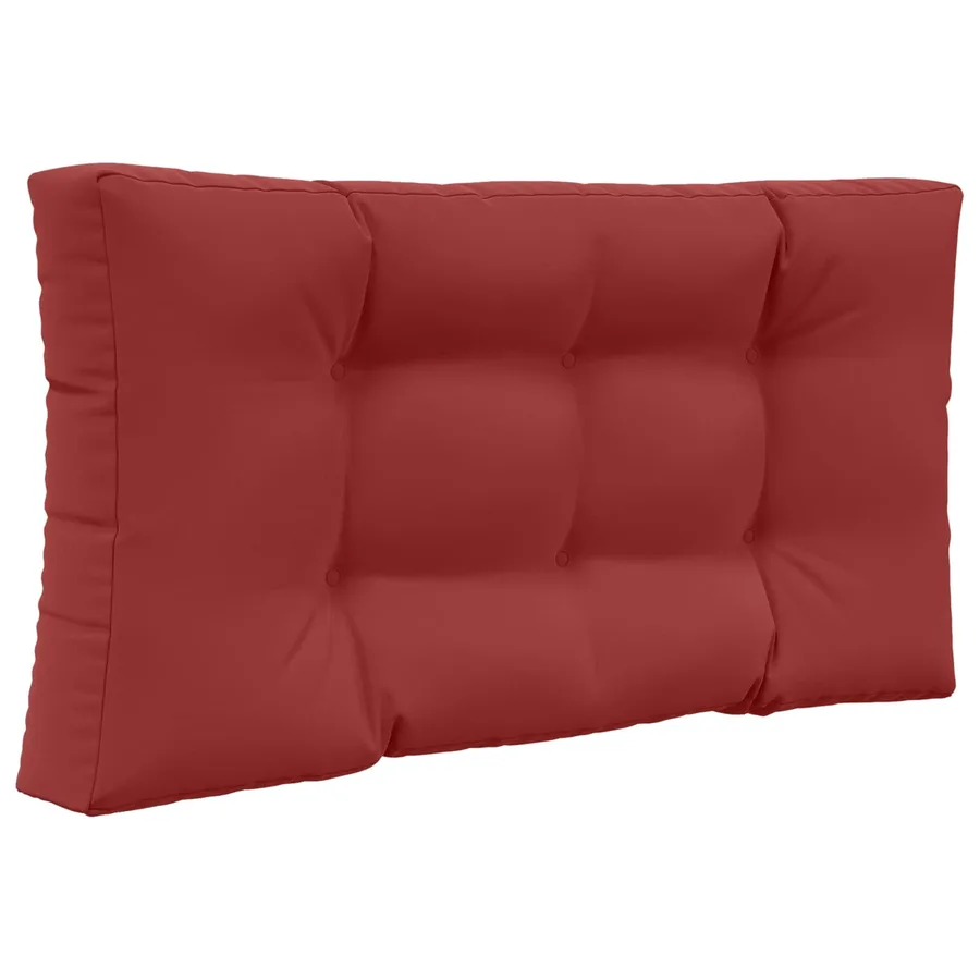 Coussin de canapé d'extérieur 3 pcs Bordeaux Polyester - 5