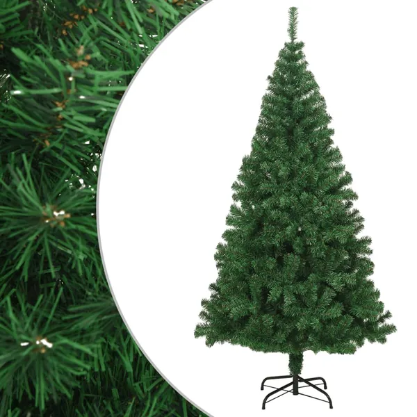 Arbre de Noël artificiel avec branches épaisses vert 240 cm PVC