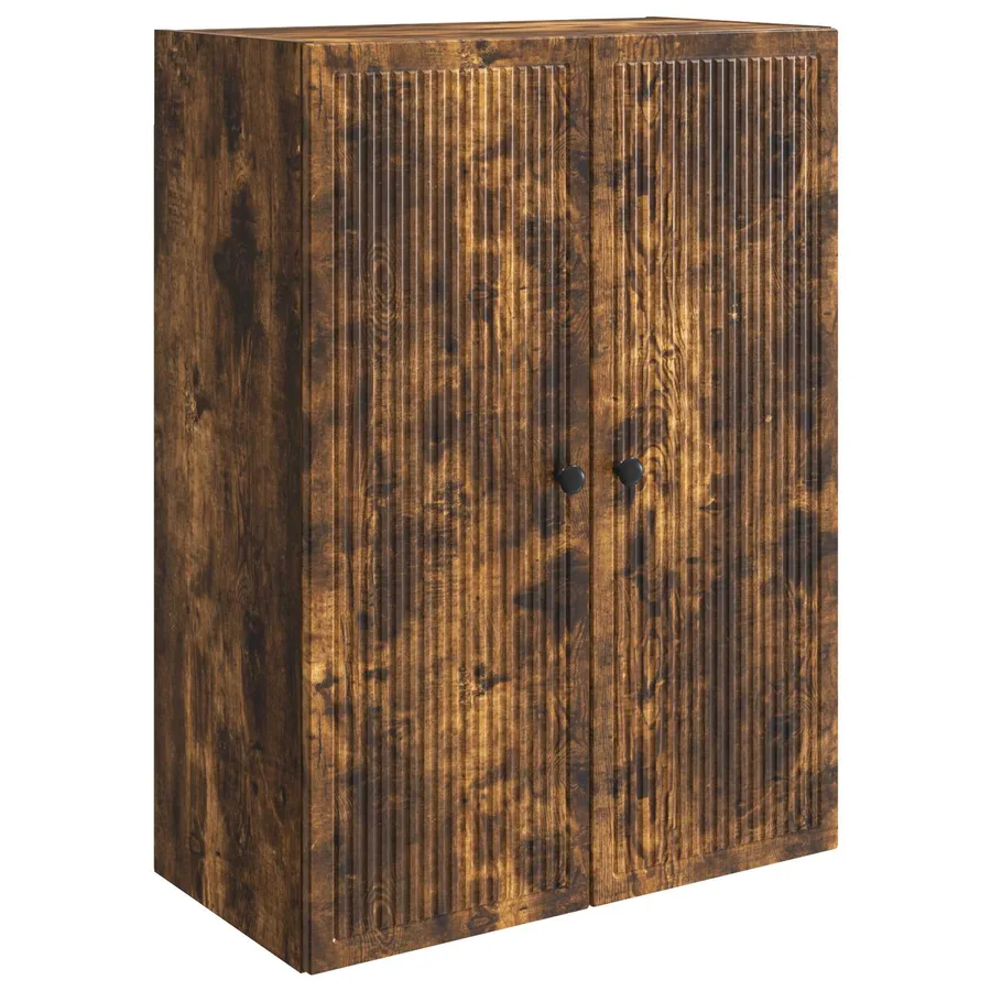 Armoire Murale Chêne fumé 66 x 34,5 x 90 cm Bois d'ingénierie - 2