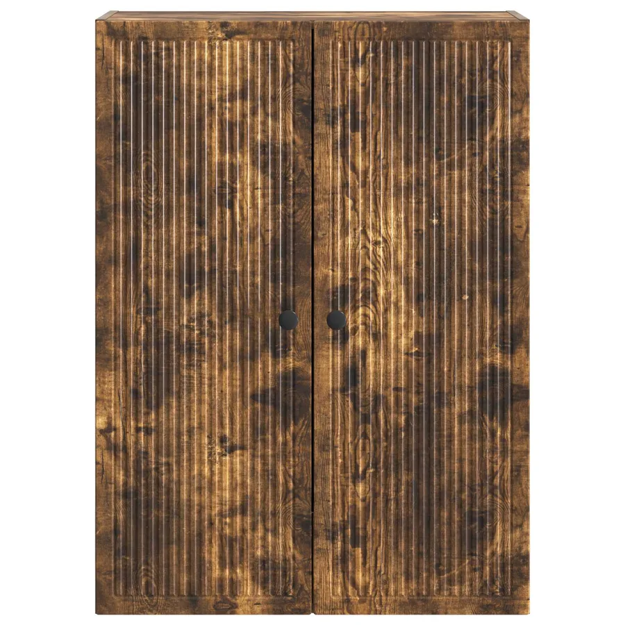 Armoire Murale Chêne fumé 66 x 34,5 x 90 cm Bois d'ingénierie - 4