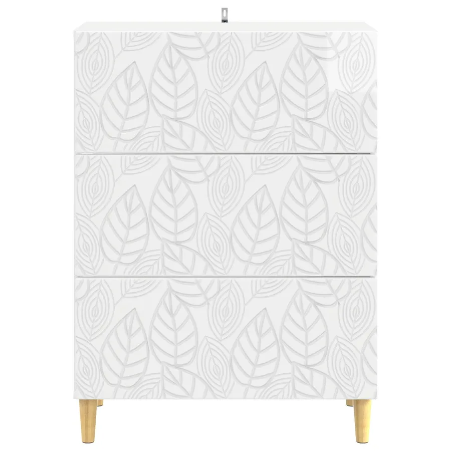 Armoire à tiroirs Blanc brillant 66 x 34,5 x 90 cm - 5