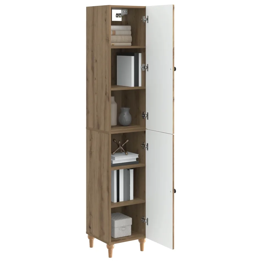Ensemble de Meubles 2 pc Chêne artisanal Bois d'ingénierie - 3