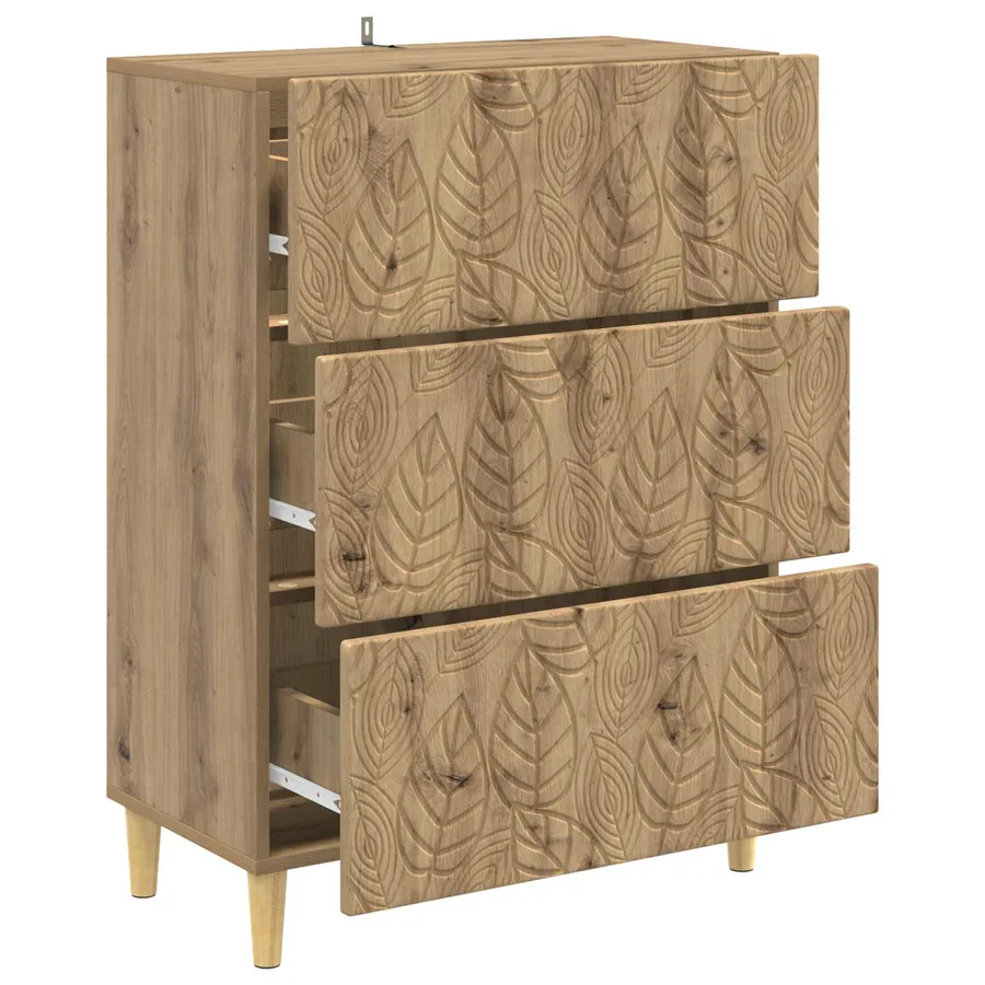 Armoire à tiroirs 66 x 34,5 x 90 cm Bois d'ingénierie - 4