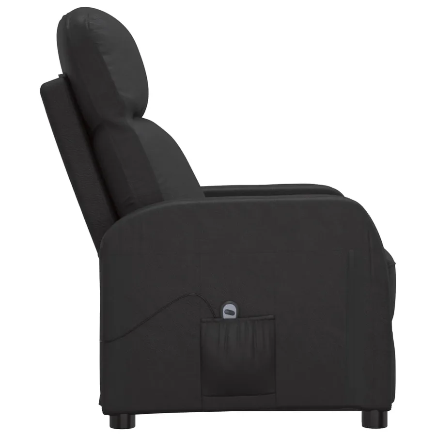 Fauteuil inclinable électrique Noir Similicuir - 5