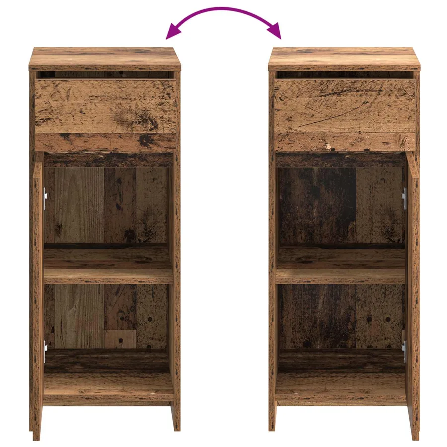 Armoire de salle de bain Bois ancien 35 x 36,5 x 85 cm - 7