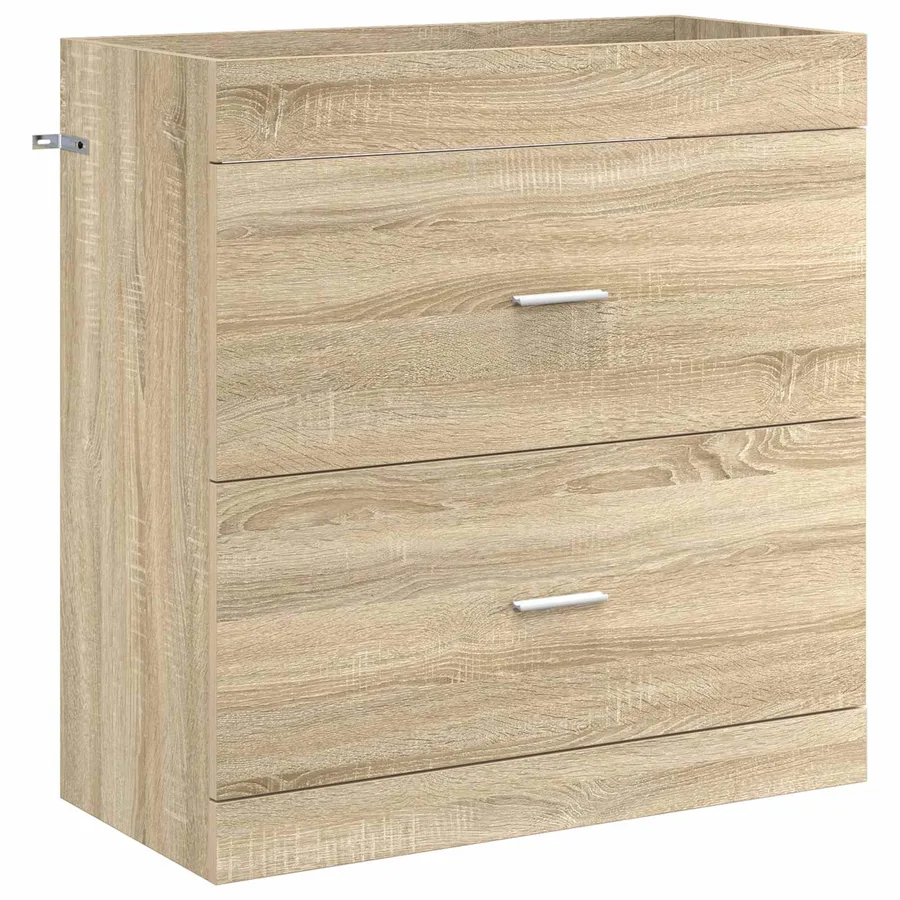 Ensemble de mobilier de salle de bain Chêne Sonoma - 4